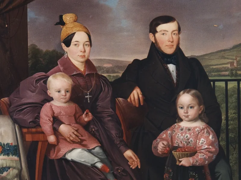 1800-Franz Xaver Bobleter - La famiglia di Christoph Weinmeister